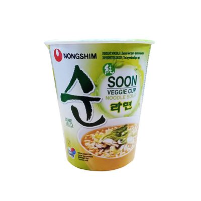 Nongshim Nong Shim Veggie Cup Noodles, Vegetarian, 67 Gm