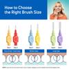 Tepe Interdental Brush, Lt Yellow X Soft 0.7mm (8 Pieces/Packet) view 4