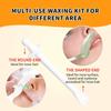 Nose Wax Nose Hair Wax Kit for Men and Women Nose Hair Removal Wax 50g Wax 20 Wax Applicators 10 Nose Wax Pod 1 Measuring Cup 8 Moustache Stencils view 3