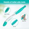 15" Long Reach Comfort Wiper, Toilet Assist Tool for Limited Mobility view 2