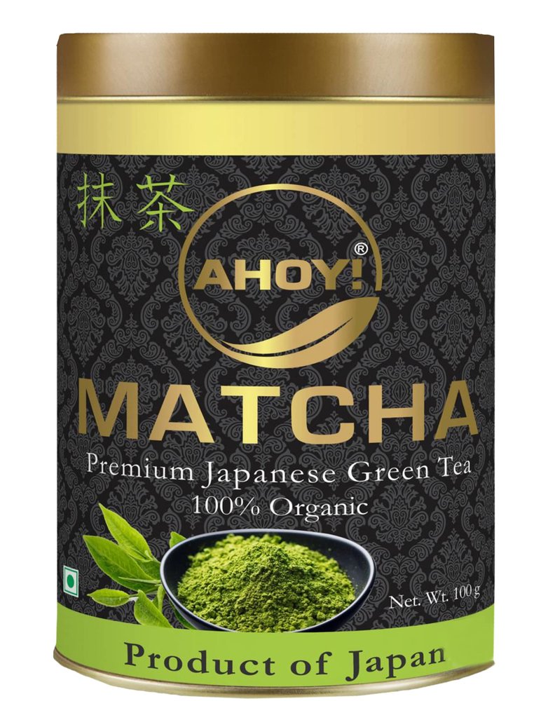 Ahoy! Matcha Japanese Green Tea 100cups | Organic | Loaded with Antioxidants |Premium Grade (100gm)