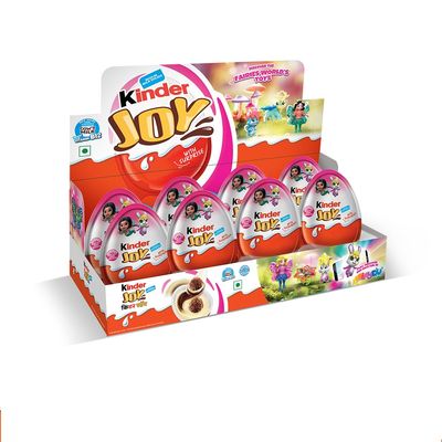 Kinder Joy Chocolate Snack with Surprise, Pink, 20g X 8N =160 g