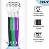 CATACC Pro Tongue Scraper, 2 Pack Professional Stainless Steel Tongue Scrapers Cleaner with 2 Carrying Box for Family, Kids, Travel, Home, Office view 2