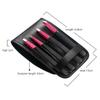 Vtrem 4 Piece Tweezers for Eyebrows Professional Stainless Steel Tweezers Set Slant tip, Pointed & Straight Best Precision Tweezers for Facial & Ingrown Hairs, Splinter, Blackhead (Rose Red) view 3