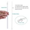 Dakoufish 13" Long Clear Reusable Plastic Replacement Drinking Straws for 40 oz,46 oz Mason Jar,Tumblers, Set of 12 with Cleaning Brush view 2