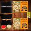 BOGATCHI Cultural Soan papadi 200g Each (Pack of 2), Soan papdi with BeautifulRakhi, Roli Chawal Greeting, Set of 2Rakhi, Elegant Rakhi with Soan papdi view 1