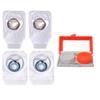 Choice Empire Monthly Colored Contact Lenses Zero Power for Eye Combo Pack of 2 with 1 Lens Travel Kit Pure Hazel-Aqua Blue view 1