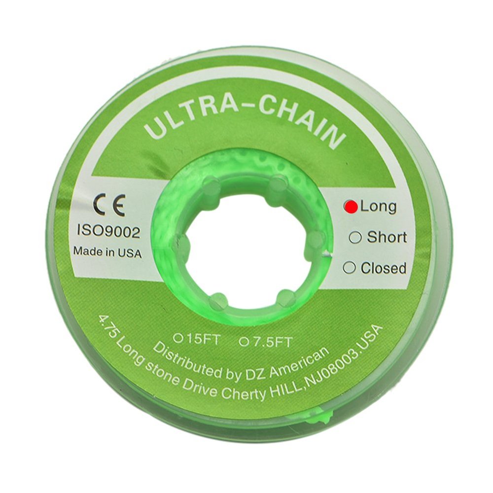 Dental Orthodontic Elastic Chain Power Chains (Long, Light Green)