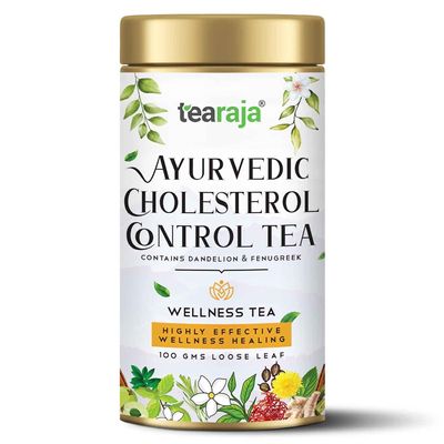 TeaRaja Ayurvedic Cholesterol Control Herbal Tea (100 Gms)