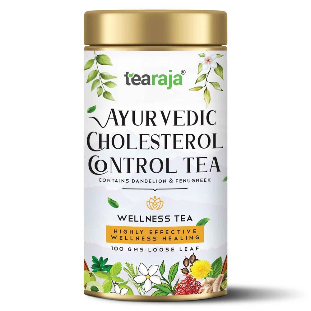 TeaRaja Ayurvedic Cholesterol Control Herbal Tea (100 Gms)