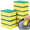 AKOAK 10 Pcs Multi-Purpose Sand-containing Scouring Pad Dish Cloth Household Sponge Scrub Non-Stick Oil Brush Pot Absorbent Cleaning Cloth view 1