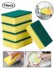 AKOAK 10 Pcs Multi-Purpose Sand-containing Scouring Pad Dish Cloth Household Sponge Scrub Non-Stick Oil Brush Pot Absorbent Cleaning Cloth view 2