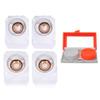 Choice Empire Monthly Colored Contact Lenses Zero Power for Eye Combo Pack of 2 with 1 Lens Travel Kit Hazel-Honey view 1