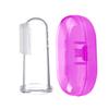 Baby Bucket Baby Silicone Finger Toothbrush/Tongue Cleaner with Case (Pink) view 1