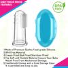 Baby Bucket Baby Silicone Finger Toothbrush/Tongue Cleaner with Case (Blue) view 2