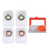 Choice Empire Monthly Colored Contact Lenses Zero Power for Eye Combo Pack of 2 with 1 Lens Travel K view 1