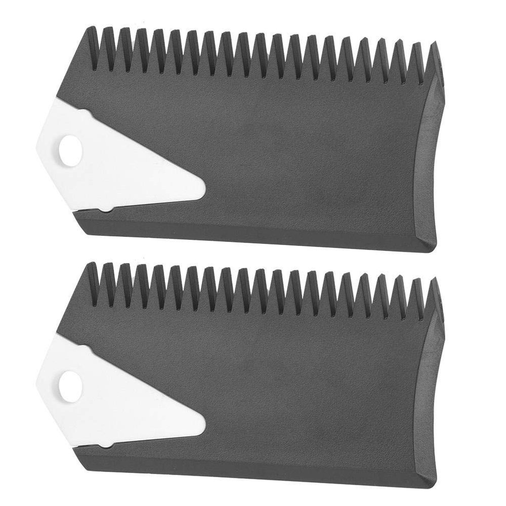 Alomejor Surfboard Wax Comb Surf Wax Set Fin Wax Comb Surfboard Wax Surf Board Wax Scraper Cleaning Remover Comb Tool for Skaeboard Surfing Board 2Pcs