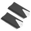 Alomejor Surfboard Wax Comb Surf Wax Set Fin Wax Comb Surfboard Wax Surf Board Wax Scraper Cleaning Remover Comb Tool for Skaeboard Surfing Board 2Pcs view 2