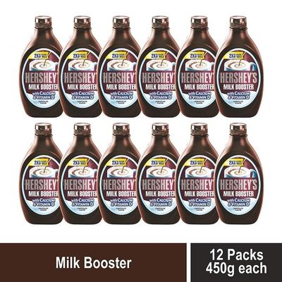 Hershey's Des Top Milk Booster Bottle 450 gm (Pack of 12)