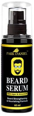 Park Daniel Beard Serum For Beard Growth with Argan and Almond oil, Yellow, 60 ml