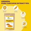 Grenera Pure Curcumin Extract Powder (Superior Turmeric Extract, 95% Curcuminoids) Immune & Joint Support, 100 grams view 4