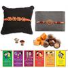 BOGATCHI Rakhi Dark Chocolates Nuts Free with Set of 2 Om and Golden Beads Rakhi for Brother + Free roli chawal and bro sis Story Card view 1