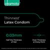 OKAMOTO 003 Aloe Condoms|Japan's Best Only Natural Water Based Lube Condom In India|Thinnest Premium Condoms For Men - Made In Japan|0.03 Mm Thin Extra Lubricated (Pack Of 1) view 2