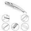 Foreign Holics Stainless Steel Straight Edge Barber Shaving Razor Folding Shaver for Men view 3