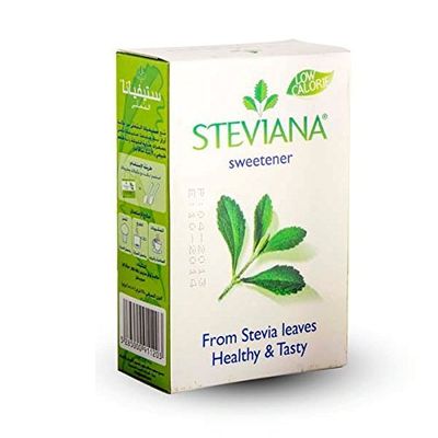 Steviana Zero-Calorie Stevia Sweetener, 50 Sachets, Free ChocoKick Eco Friendly Pen and Silver Plated Coin