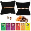 BOGATCHI Rakhi Dark Chocolates Nuts Free with Set of 2 Unique Rakhi for Brother + Free roli chawal and bro sis Story Card view 1