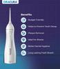 ORACURA OC200 Dental PRO Smart PLUS Water Flosser White, 8 Nozzle Tips, Portable & Rechargeable, Custom 8 Water Pressure Settings, 200ml Tank Capacity, IPX7 Waterproof, 365 Days Warranty view 2