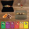 BOGATCHI Rakhi Chocolates Free with Set of 2 White Beads and Gold Plated Rakhi for bhai + Free Roli Chawal and Rakhi Cards view 1