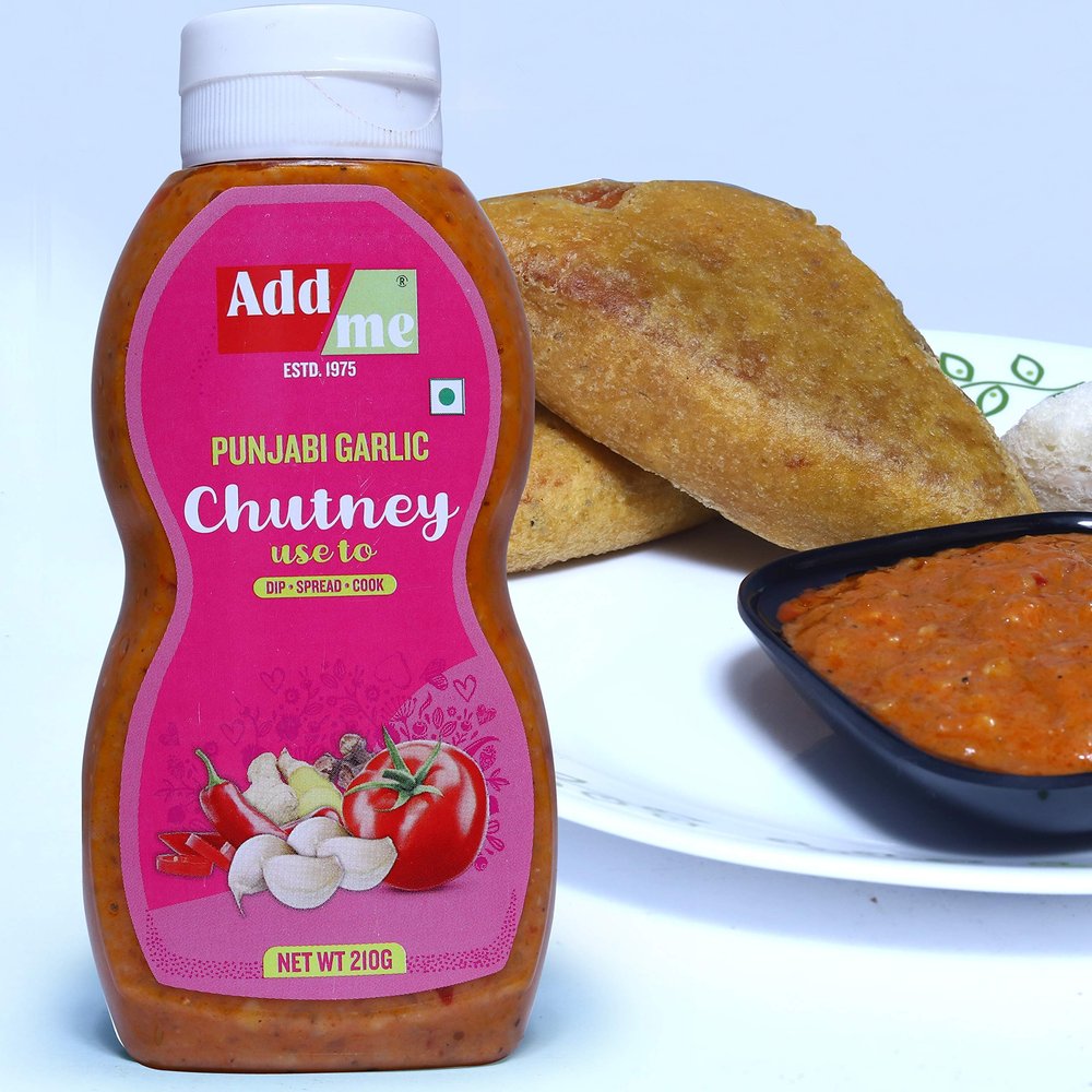 Add me Punjabi Garlic Sauce and dips Chutney 210 Gm Rajasthani Chatni