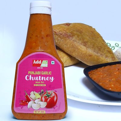 Add me Punjabi Garlic Sauce dip Chutney 390 Gm lassan ki chatni