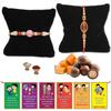 BOGATCHI Rakhi Dark Chocolates Nuts Free with Set of 2 Hand Crafted Rakhi for Brother+ Free roli chawal and bro sis Story Card view 1