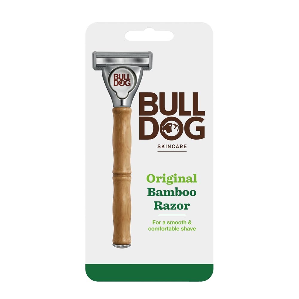 Bulldog Skincare - Original Bamboo Razor for Men + Extra Blade for Shaving