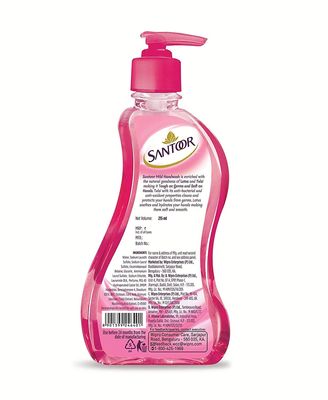 Santoor Mild Handwash, 215ml