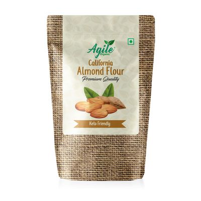 Agile Organic Fine Almond Flour, 1kg | Naturally Protein-Rich | Blanched Almond Powder