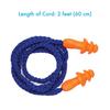 25 Pairs Corded Ear Plugs Soft Silicone Reusable Earplugs Noise Cancelling for Hearing Protection, Sleeping (Orange) view 3