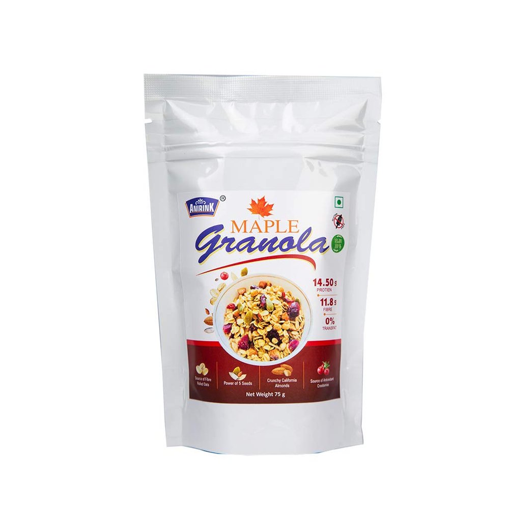 Anirink Gluten Free Vegan Maple Granola 75gm
