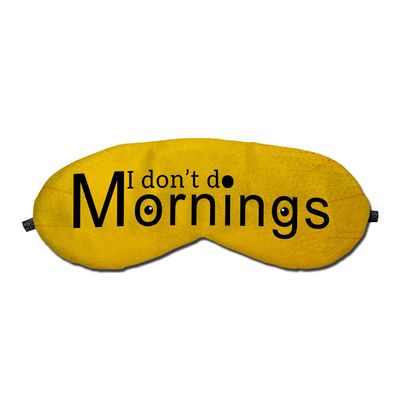 MADANYU Sleeping Eye Mask, Travel Eye Sleep Mask, Printed Eye Night Mask, Eye Relaxing Mask, Eye Cover For Meditation Sleeping Women,Men 8.8x3.1 inch - I Dont Do Mornings
