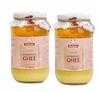 Indicow Organic Dairy A2 Cow Ghee | (2 Packs Of 1 Litre) | Bilona Ghee | Grass Fed Desi Cows | Kankrej Cows | 100% Pure And Chemical Free | Bilona Curd-Churned, Cruelty-Free, Ayurvedic view 1