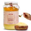 Indicow Organic Dairy A2 Cow Ghee | (2 Packs Of 1 Litre) | Bilona Ghee | Grass Fed Desi Cows | Kankrej Cows | 100% Pure And Chemical Free | Bilona Curd-Churned, Cruelty-Free, Ayurvedic view 2