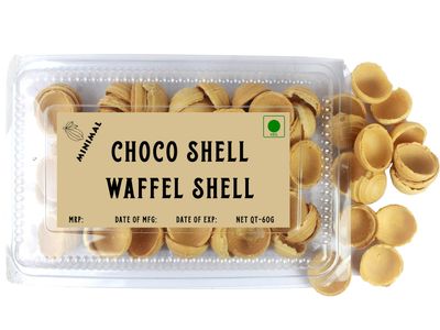 Minimal Choco Shell ( Waffel Shell for Homemade Roacher ),120 g (Pack of 2*60g)