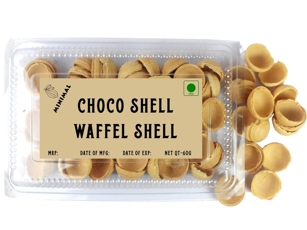 Minimal Choco Shell ( Waffel Shell for Homemade Roacher ),120 g (Pack of 2*60g)