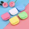 Supvox 5 Pcs Retainer Case With Lid Dentures Box, Dental Retainer Container, Denture Bath Cleaning Soaking Cup for Travel, Retainer Cleaning view 3