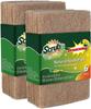 All Natural Scouring Pad by Scrub-it - Cuts Through Kitchen Dirt with Ease - Dish and Pot Non-Scratch Scrubber - 100% Natural Sisal Cleaning Scrubbing Pads - No Harmful Chemicals -12 Pack view 1