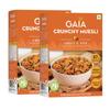 GAIA Crunchy Muesli Fruit and Nut, High Fiber, Source of Protein,Source of Iron,No Trans Fat,Zero Cholesterol,Ideal Breakfast Choice 400 gm (Pack of 2) view 1