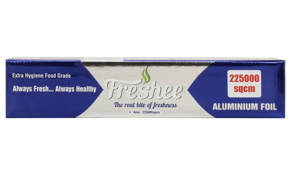 Freshee 225000sqcm Aluminium Silver Kitchen Foil Roll Paper Food wrap Disposable Food Parcel Fresh Food Food Grade Quality
