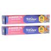Freshee 25New Aluminium Silver Kitchen Foil Roll Paper Pack of 2 11 Micron Thick Food wrap Disposable Food Parcel Fresh Food view 1